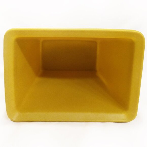 Vintage 70's Rubbermaid Trash Container-Yellow with Flower Motif-4 2952 - Picture 7 of 11